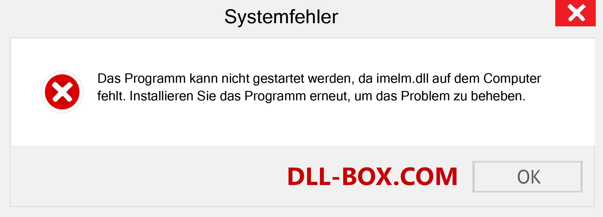 imelm.dll-Datei fehlt?. Download für Windows 7, 8, 10 - Fix imelm dll Missing Error unter Windows, Fotos, Bildern